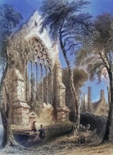 Youghall Abbey. County Cork. Ireland. from The Scenery and Antiquities of Ireland. 1841. digital