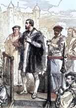 The execution of Edward Stafford. 3rd Duke of Buckingham (1478 to 1521). following his arrest for