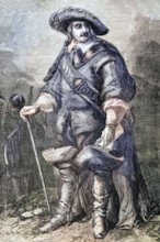 Oliver Cromwell (1599 to 1658) was an English military and political leader who was sworn in as