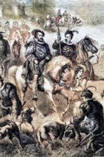 James I (June 19. 1566 – March 27. 1625). King of England. enjoyed his pleasures. This illustration