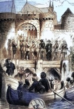 Thomas Wentworth. 1st Earl of Strafford (1593 to 1641). is on trial. From 1632 to 1639. he