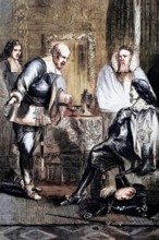 Charles I is summoned for his execution; he was beheaded on Tuesday. 30 January 1649. in Whitehall