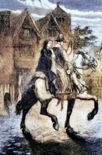 King Charles II (1630-1685) disguised as a servant of Jane Lane. a royal supporter. They shared a