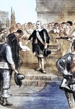 Oliver Cromwell. Captain General of the Armed Forces of England. Scotland and Ireland. took the