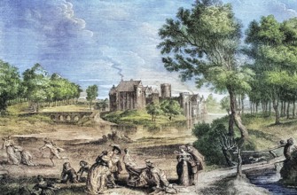 Elewijt Castle. also known as Chateau De Steene in Elewijt. Belgium. was owned by Pieter Paul