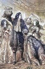 King Charles II and his court chase the moth as the Dutch navy launched a surprise attack on the