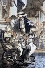 King Charles II with his mistress. the Duchess of Portsmouth. Through her son Charles. the 1st Duke