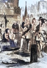 1st Duke of Monmouth. the eldest illegitimate son of Charles II. at his reception by the Ladies of