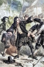 The fugitive King James II of England (October 14. 1633 – September 16. 1701) was ambushed by local