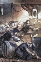 The arrest of the Jacobites after the Battle of the Boyne in July 1690. England. digital