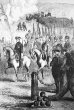 Charles XII of Sweden marches into Copenhagen after the Battle of Narva in 1700. when he