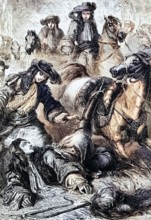 King William III was thrown from his horse in 1701 at Hampton Court. a royal palace in the London