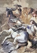 Scene of the Battle of Malplaquet. fought on 11 September 1709 near Mons in the Belgian province of