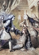 The attempted assassination of Robert Harley. First Lord of the Treasury and Prime Minister to