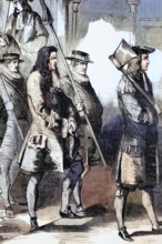 Robert Harley. Earl of Oxford. is on trial. He opposed the succession to the throne of George I and