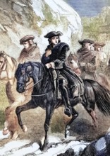 The retreat of Prince Charles. commonly known as Bonnie Prince Charlie or the Young Pretender. and