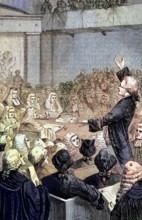 The trial of Warren Hastings. the first Governor-General of India. after his impeachment in the