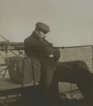 Luigi Vittorio Bertarelli on a trip to the Aeolian Islands