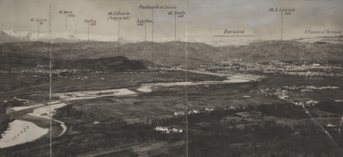 View of Gorizia and its surroundings from Monte San Michele