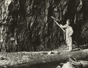 The Tiger drilling rig at work in the Mont Blanc tunnel