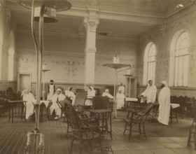 A nebulization room at the Berzieri spa in Salsomaggiore
