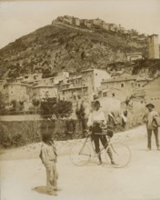 Cyclist in Cerreto di Spoleto