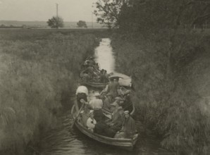 In a boat on the Ciane.