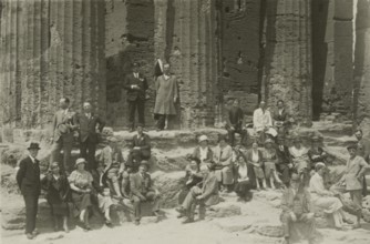 In front of the Temple of Concord in Agrigento.