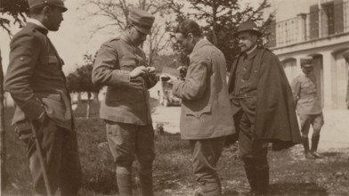 Touring Club Italiano Members together with officers of the First Army during the excursion to Venezia Tridentina in 1919.