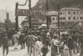 The arrival of the Touring Caravan in Riva del Garda.