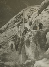 Towards a sulphur mine. 
	
		1924