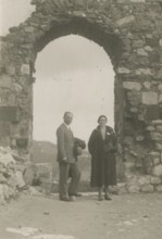 Remains of the walls of Castelmola. 
	
		1924