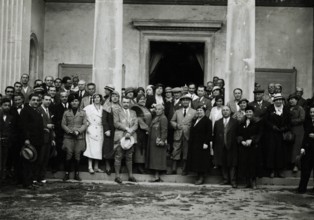 The group of Members of the Touring Club Italiano. 1924