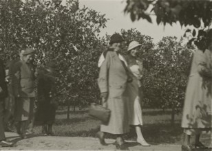During a walk. 
	
		1924