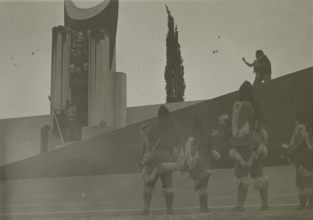Performance of Antigone at the Greek Theatre of Syracuse. 
	
		1924