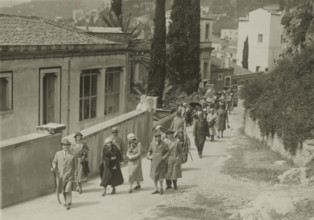 Through the streets of Castelmola. 
	
		1924