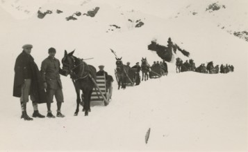 Sleigh ride to the villages of Riale and Morasco. 
	
		1931