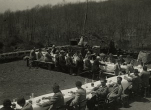 Lunch on the hillside of Etna. 
	
		1924