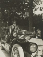 Frederick Johnson in the car. 
	
		1915-1925