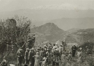 Etna seen from Taormina. 
	
		1924