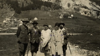 Tourists in Corvara.  June 29th 1929.