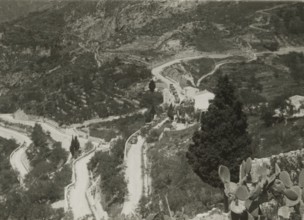 View from Taormina Castle. 1924