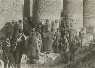 The Touring Club Members  in Segesta. 1924
