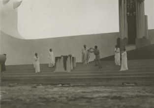 Antigone on stage in Syracuse. 1924