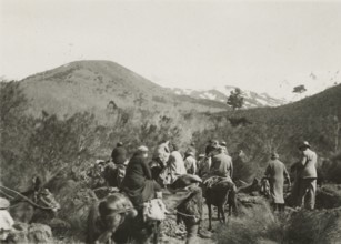 Climbing Etna. 1924
