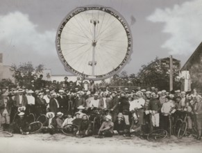 Participants in the 1911 Rome-Turin cycling trip. 1948