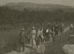 In the Valley of the Temples of Agrigento. 1924