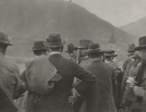 Touring Club  Members  during the 1920 excursion to Venezia Giulia. 1920
