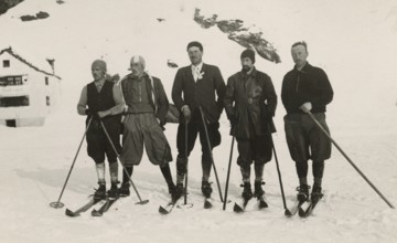 The group of skiers in Formazza. 1931