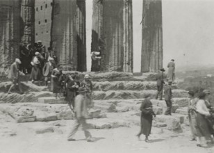 At the Temple of Concord in Agrigento. 1924